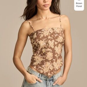 Lucky Brand Hanky Hem Scarf Top